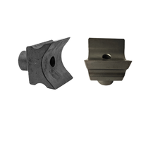 Pisau Mulcher Pengganti Aftermarket 220045 10290-5T Ulir 1/2" Serrasi Empat Sudut Gigi Mulcher Kehutanan