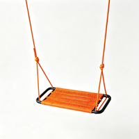 Balançoire pour enfants en plastique tressé à la main Ropecube pour l'intérieur/l'extérieur, jardin, cour, aire de jeux, garderie, école - 3 ans et plus, installation facile