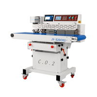 Machine de codage et de scellage au laser CO2 JY-320CO2 avec marquage en vol et convoyeur