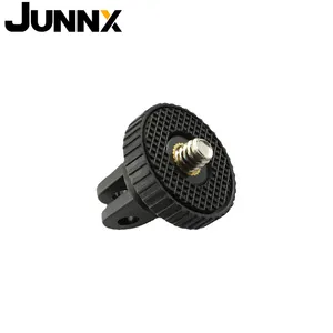 JUNNX 1/4 미니 삼각대 마운트 어댑터 Gopro Hero 액세서리 10 9 8 7 6 5 4 3 2 SJ4000 Xiaomi Yi 스포츠 카메라