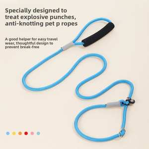 Tali Latih Anjing Nylon Reflektif Heavy Duty dengan Desain Anti Selip Multifungsi - Product Image 3
