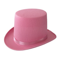 Chapeau haut de forme personnalisé avec logo, couleur unie, en feutre, chapeau magique, chapeau haut de forme pour homme, costume de fête
