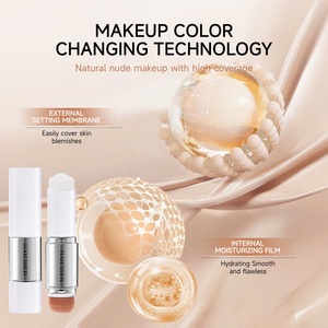 Custom Private Label Waterproof Concealer Korean Lightweight <b>Foundation</b> Cream Color Changing Stick - Product Image 5