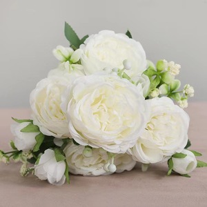 Simulated Peony Bouquet 35cm Elegant <b>Wedding</b> Bridal Decoration Outdoor Home <b>Prop</b> - Product Image 1
