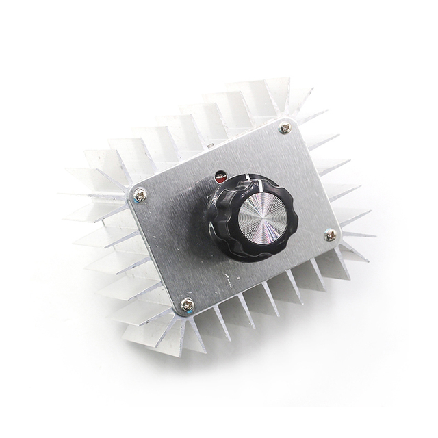 High Power 5000W Electronic AC Voltage Regulator 220V with Temperature Light Regulation Shell Thyristor for Current Regulation
