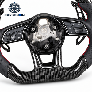 Volant de voiture en fibre de carbone pour Audi A1 A3 A4 A5 A6 A7 C5 C6 C7 C7.5 C8 B6 B7 B8 B8.5 B9 8v RS5 RS6 RS7 S5 S6 S7 - Product Image 6
