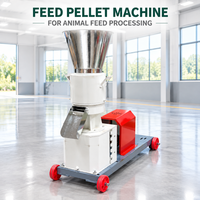 Machine à granulés d'aliments pour animaux modèle 800, la plus vendue, avec moteur électrique et matrice plate pour volailles