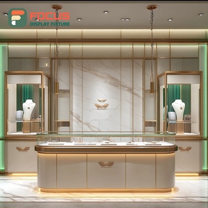 Fabricante de Muebles para Joyerías Personalizados, Mueble de Exhibición de Joyería con Marco de Madera para Tiendas de Marca - Product Image 1