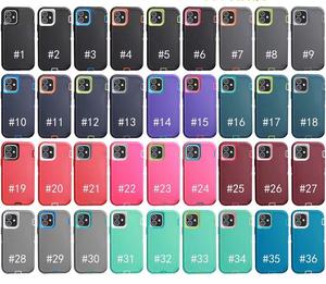 Étui Camo Defender d'origine avec clip de ceinture pour Iphone 15 14 13 12 11 XR XS Pro Max 3 en 1 Étui à clip de ceinture robuste avec logo - Product Image 2