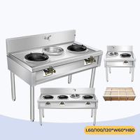 Réchaud à gaz commercial en acier inoxydable avec brûleur, support de table, en stock