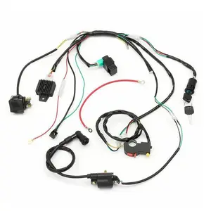 Manufacturer Custom Made Motorcycle Solenoid Coil Rectifier Start Vehicle Wiring Harness For PIT Quad Dirt Bike ATV