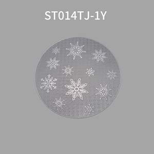 Wholesale Modern Silver PVC <b>Faux</b> <b>Leather</b> Mats & Pads Cutout Decoration Drain Coasters & <b>Placemats</b> - Product Image 2