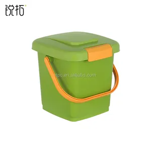 8L 12L human design Plastic Kitchen Compost Container trash can