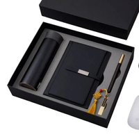 Ensemble de carnets promotionnels en gros, logo personnalisé, coffret cadeau haut de gamme, A5, cuir PU, cadeau pour homme, usage professionnel, cadeau de main