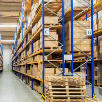 Étagères de stockage en carton pour entrepôt, rayonnages à palettes en acier, capacité de 1500 kg par niveau, étagères de stockage pour entrepôt, fabrication OEM directe d'usine