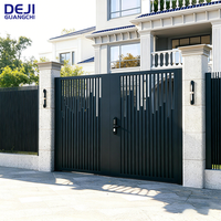 Portail battant en aluminium pour maisons, idéal pour les entrées principales, allées et murs de clôture, en métal industriel d'extérieur, au meilleur prix