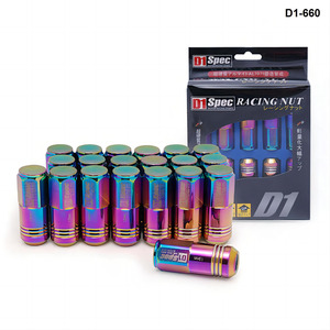 JIABEIR- D1spec JDM Light Weight Chrome Racing <strong>Lug</strong> <strong>Nuts</strong> M12x1.25 / M12x1.5 52mm for for EG EK ES EP AD-D1-660 - Product Image 5