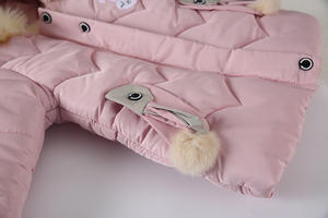Nuevo Diseño de Chaqueta de Invierno para Niños, Linda Chaqueta con Capucha de Conejo, Abrigo Grueso y Cálido para Niñas - Product Image 5