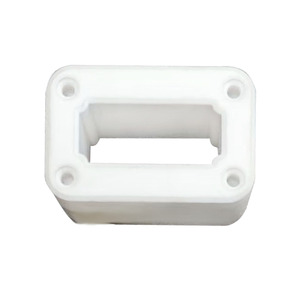 Tube carré en céramique d'alumine <span class=keywords><strong>isolant</strong></span>, rectangulaire, industriel, haute dureté, découpe sur mesure, résistant à l'usure, protection des tuyaux - Product Image 1