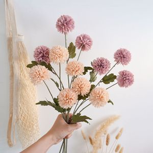 CallaFloral Artificial <b>Flower</b> Single Branch Brown Purple <b>Light</b> Brown Indoor Decor Wedding Decoration INS Style Craft - Product Image 1
