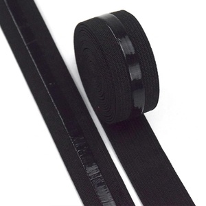 Antideslizante látex negro elástico 2,5 CM correa de silicona ropa de ejercicio correas costura recorte para pantalones de Yoga traje de baño - Product Image 4