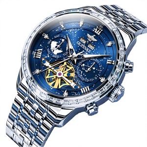 Reloj de Pulsera Automático Mecánico de Acero Inoxidable con Tourbillon, Manecillas Luminosas, Resistencia al Agua 5BAR, Deportivo, Analógico, Estilo Hip Hop, de Lujo - Product Image 3