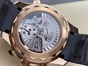 Reloj Mecánico de Lujo, Super Calidad, Resistente al Agua, 44mm, N1 Factory, Movimiento 9900, Oro Rosa, Cerámica Negra, Cronógrafo, 300m - Product Image 5