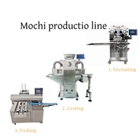 HJ-860X HANJUE Multifunctionele Automatische Omhulselmachine voor Mochi IJsroom Chocolade Bloem 70-100 stuks/min Capaciteit Schaal