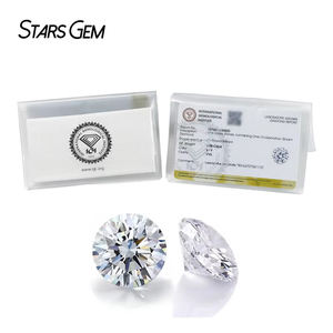 Diamante Sintético Cultivado en Laboratorio Starsgem de 1 Quilate, Corte Brillante Redondo, Certificado IGI, para Joyería - Product Image 1