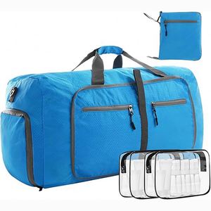 Bolso deportivo BSCI de un solo hombro con correa cruzada diagonal, de poliéster, plegable, portátil, de viaje, de gran capacidad. - Product Image 2