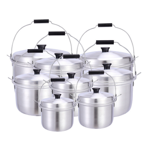 Ensemble de casseroles DFMS9 pour 8 pièces, de différentes tailles, haute qualité, pour la cuisson en extérieur – Vente en gros - Product Image 1