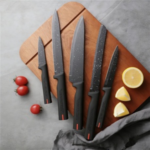 Ensemble de couteaux de cuisine en acier inoxydable avec manche en plastique pour usage domestique et professionnel – Vente en gros - Product Image 2