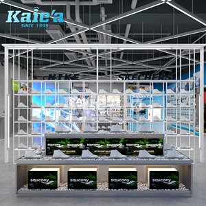 Dispositivi di esposizione per negozi di scarpe su misura per <span class=keywords><strong>calzature</strong></span> sportive con Design 3D del negozio completo - Product Image 2