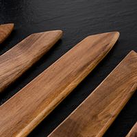 Funda Magnética para Cuchillos de Sushi y Sashimi Grandsharp, Funda de Madera de Nogal para Cuchillos de Salmón, Protector de Hoja de Madera Saya