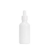 Vente flash - Flacons compte-gouttes en verre rond en porcelaine blanche, sérigraphiés, pour huiles essentielles, sérums fantaisie, 10 ml-100 ml, emballage cosmétique