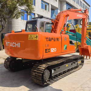 Excavatrice sur chenilles Hitachi EX120-5 d'occasion, 12 tonnes, système hydraulique de haute qualité avec moteur, boîte de vitesses - Product Image 1