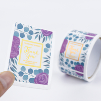 Rollo de etiquetas adhesivas de vinilo duradero para embalaje de perfume y lápiz labial, resistente al agua, Impresión de logotipo personalizado