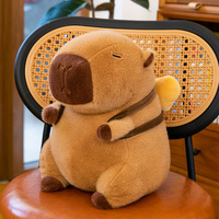 Peluche Capybara Sac à Dos Coussin Mignon Kawaii Dessin Animé Doux Cadeau d'Anniversaire pour Enfants Filles