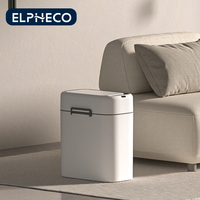 Poubelle Intelligente Slim ELPHECO avec Capteur Tactile, Design Moderne en Plastique pour Usage Domestique
