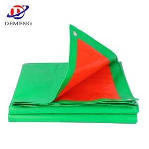 Bâche en PE verte argentée imperméable 120 GSM 4x8m de Chine avec protection UV, toile plastique pour couverture industrielle - Product Image 4