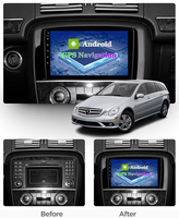 Autoradio 2 Din pour Mercedes-Benz Classe R R300 R350 2006-2014, lecteur multimédia, audio de voiture avec GPS, stéréo DSP