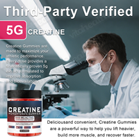 Gummies à la créatine Vitahealthy OEM/ODM en marque privée, 5000 mg, testées par 3 parties, halal, sans sucre, gummies à la créatine monohydratée