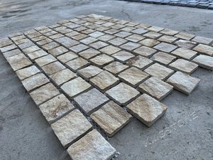 Outdoor Slate <strong>on</strong> <strong>Mesh</strong> Paving Cobbles <strong>Stone</strong> Patio Granite Garden Driveway Pavers Solid Black Granite Tiles Paving <strong>Stone</strong> - Product Image 6