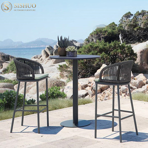 Muebles de Patio de lujo <span class=keywords><strong>Terraza</strong></span> al aire libre Ocio Barra alta Sillas de jardín al aire libre con mesa de <span class=keywords><strong>Bar</strong></span> - Product Image 3