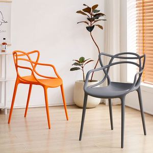 Sillas <span class=keywords><strong>de</strong></span> Plástico Apilables <span class=keywords><strong>para</strong></span> Jardín, Restaurante o Terraza, Económicas, con Respaldo y Asiento <span class=keywords><strong>de</strong></span> PP - Product Image 3