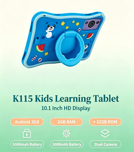 Tablette pour enfants K115 10,1 pouces, Android 10, Quad Core, 2 Go + 32 Go, écran HD, 5000 mAh, tablette éducative pour enfants avec coque antichoc en EVA - Product Image 6