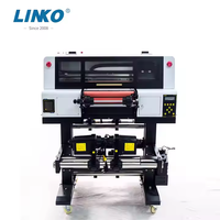 Mesin Printer UV DTF Semi-Otomatis Populer LINKO 2026 One Xp600 Desktop A3 A2 Flat Bed untuk Kartu