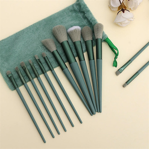 Juego de 13 Brochas de Maquillaje Sintéticas para Base, Sombra de Ojos y Polvo, Brochas Cosméticas Suaves - Product Image 3