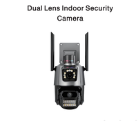 Caméra de surveillance intérieure PIX-LINK CCTV à double objectif, double vue, couverture à 360 degrés, suivi intelligent du mouvement, pour la maison