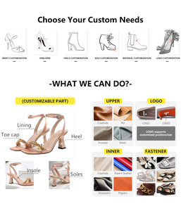 2025 뉴 스타일 여성 샌들, 싱글 스트랩이 달린 두꺼운 원피스 하이힐 디자인, 여성에게 적합한 섹시한 여성 신발 - Product Image 6